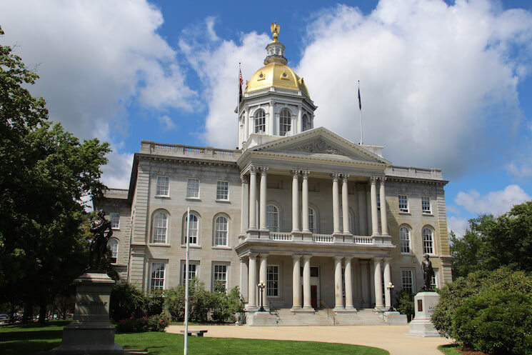 The New Hampshire State House in Concord, New Hampshire. (photo by Flickr user “cmh2315fl”)