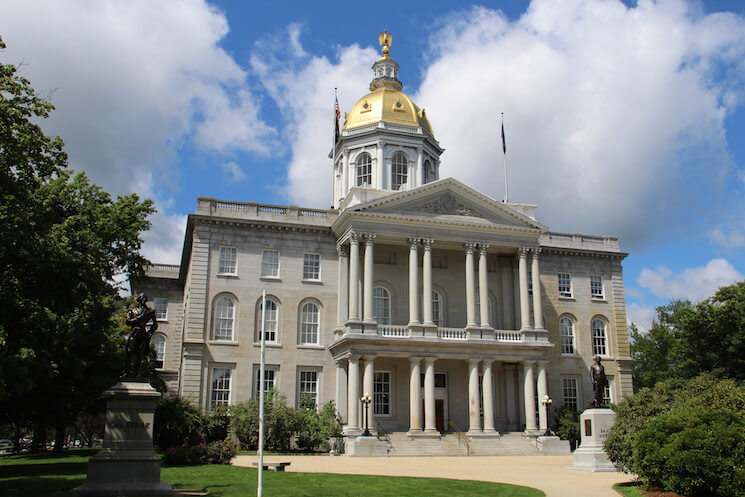 The New Hampshire State House in Concord, New Hampshire