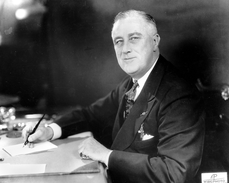 Photograph of Franklin D. Roosevelt taken on Jan. 19, 1937.