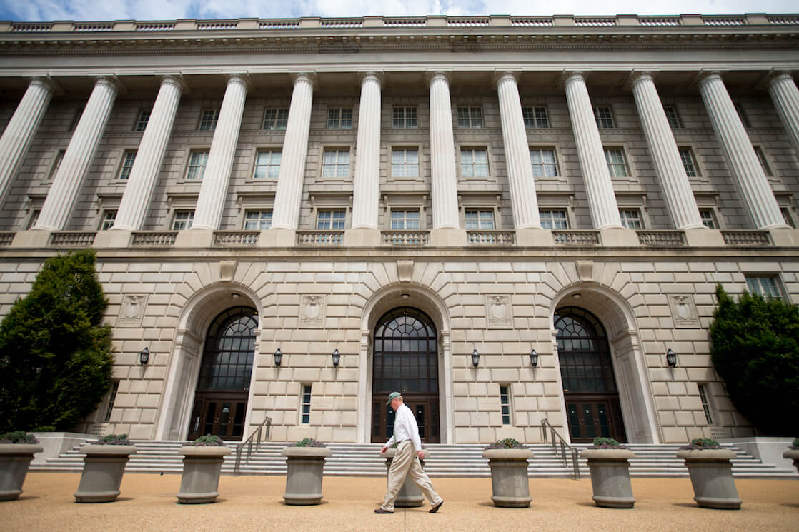 The Internal Revenue Service Building in Washington, DC. 