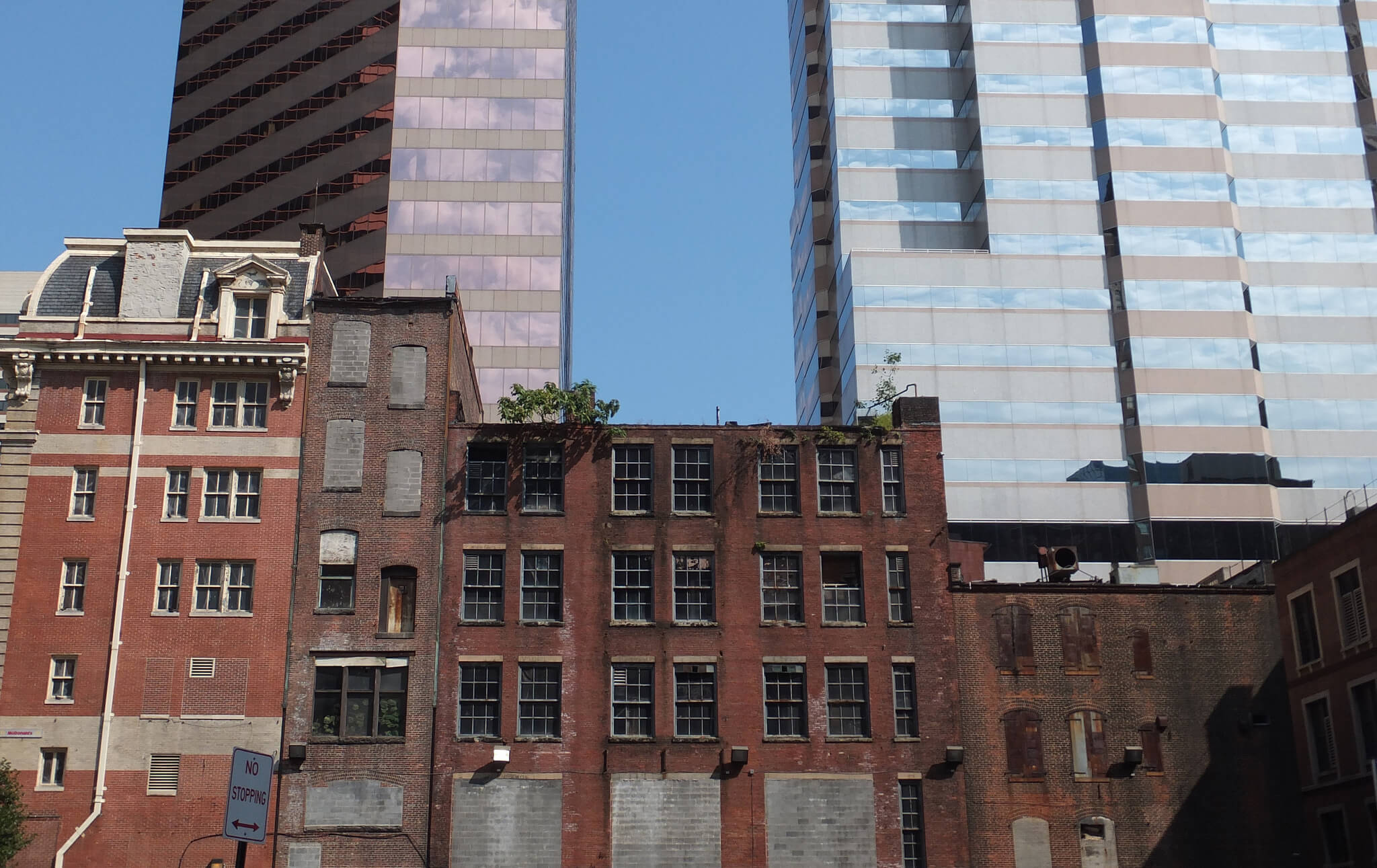 Urban blight in Baltimore, Maryland.