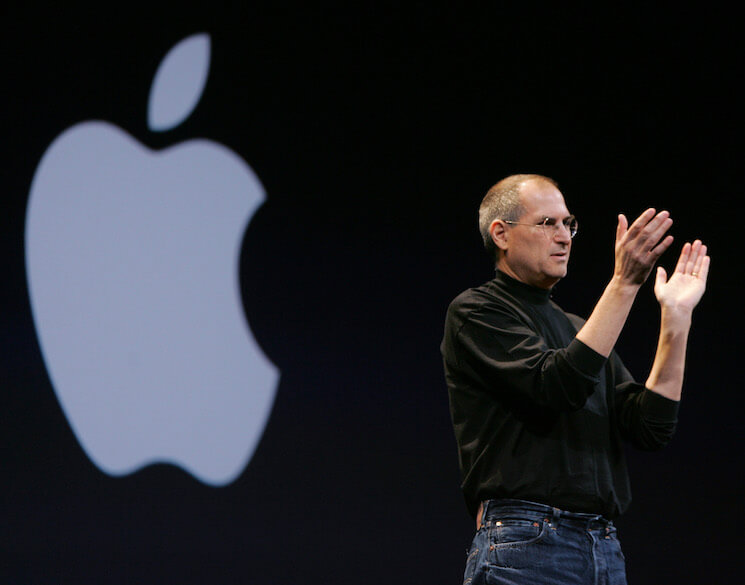 Photo of the late Apple Inc. CEO, Steve Jobs, on Jan. 10, 2006. 