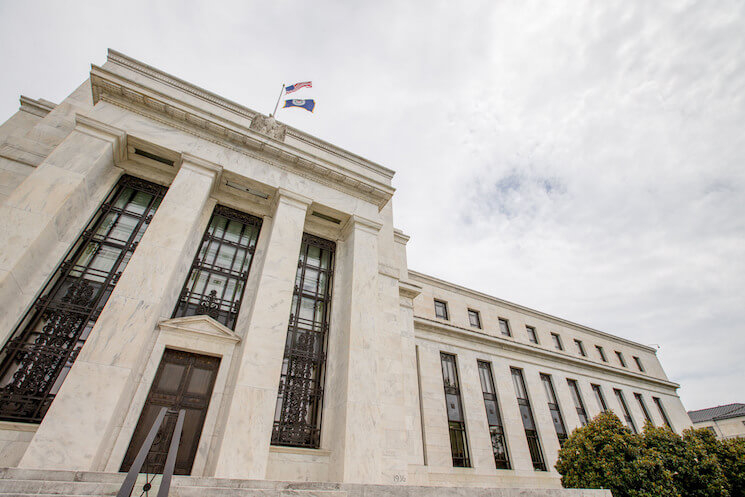 Photo of the Marriner S. Eccles Federal Reserve Board Building in Washington.