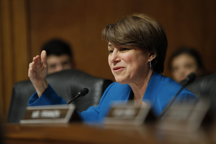 Sen. Amy Klobuchar of Minnesota on Capitol Hill in Washington, D.C. 