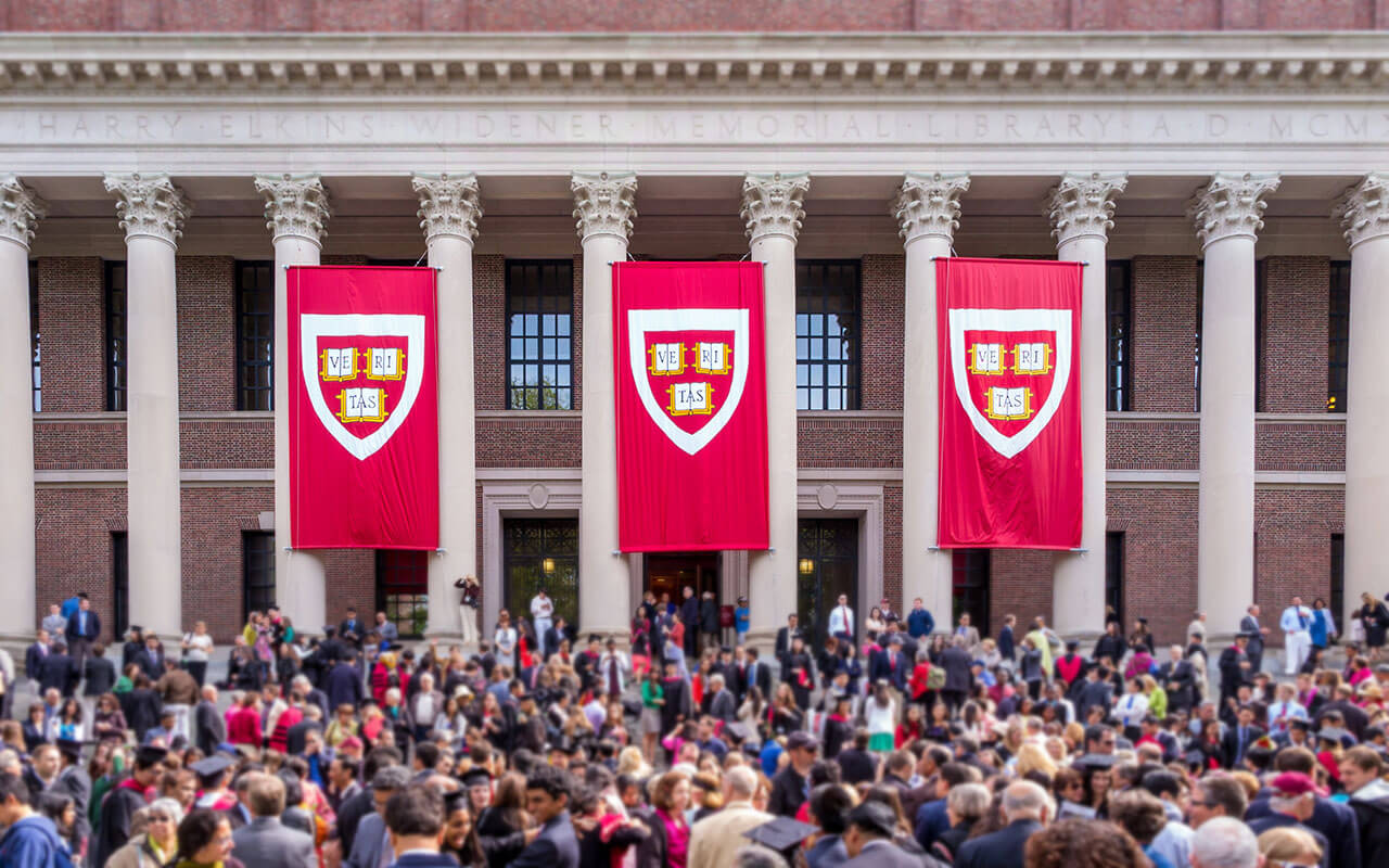Harvard University students and family gather for graduation ceremonies on Commencement Day on May 29, 2014 in Cambridge, MA.