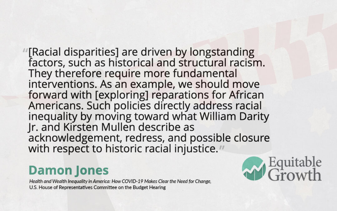Quote from Damon Jones on racial disparities