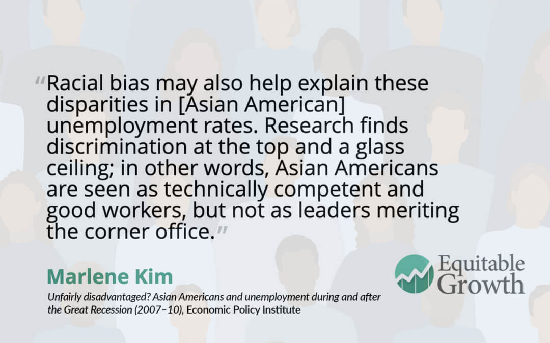 Quote from Marlene Kim on Asian American unemployment rates