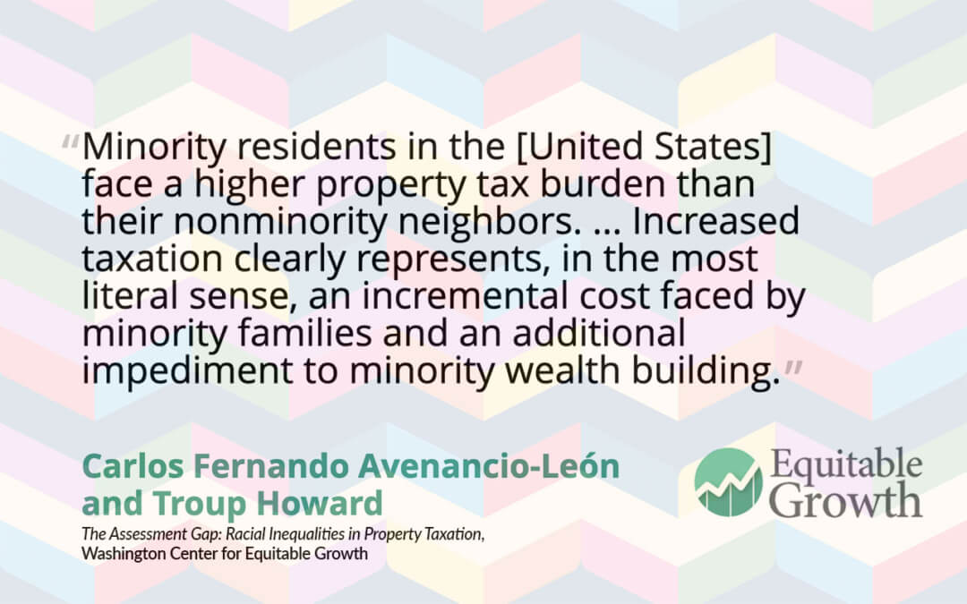 Quote from Carlos Avenancio-Leon and co-author on minorities and higher tax burdens