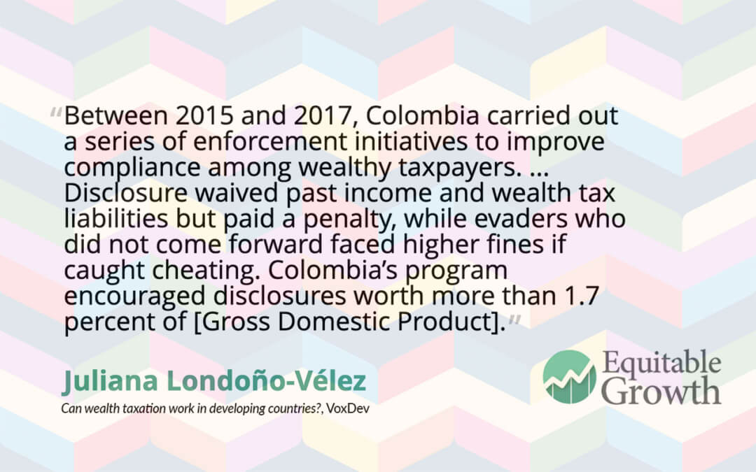 Quote from Juliana Londono-Velez on tax enforcement