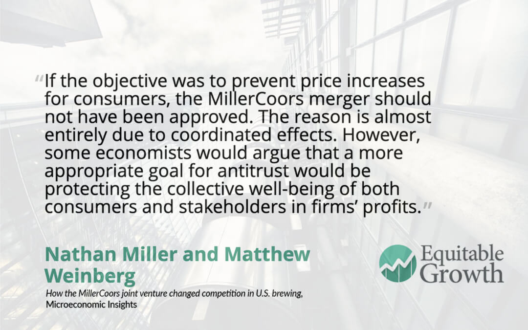 Quote from Nathan Miller and co-author on the MillerCoors merger