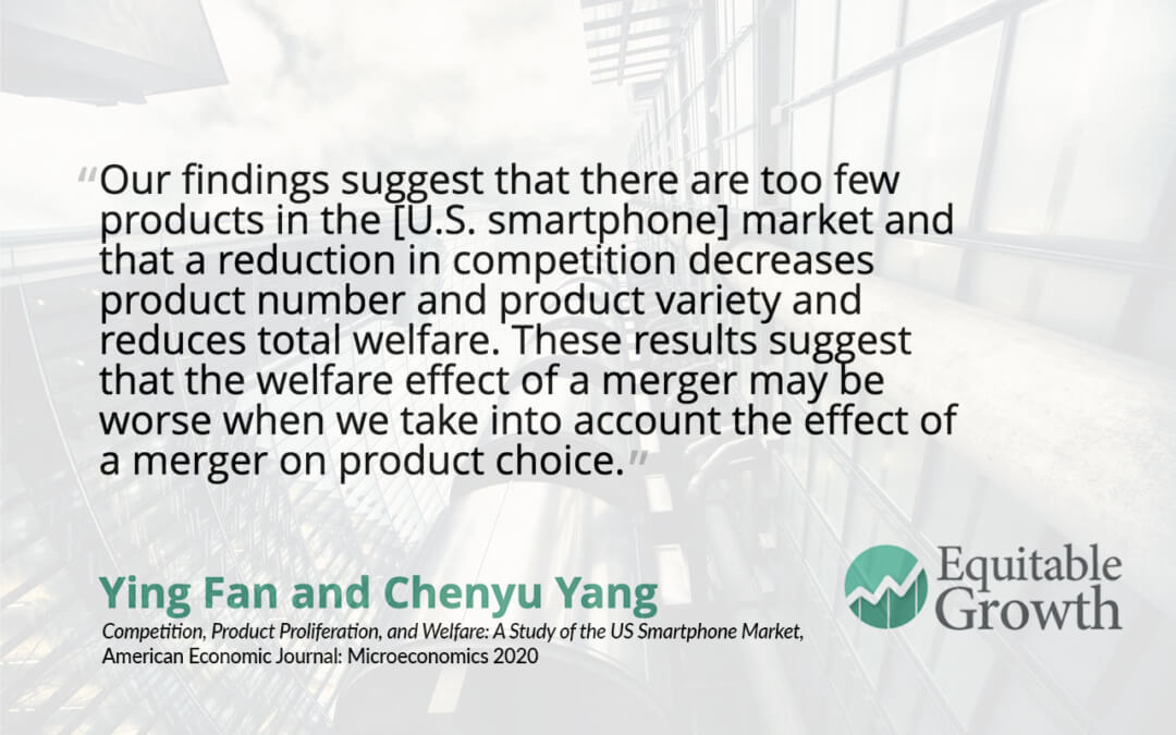 Quote from Ying Fan and co-author on mergers and competition
