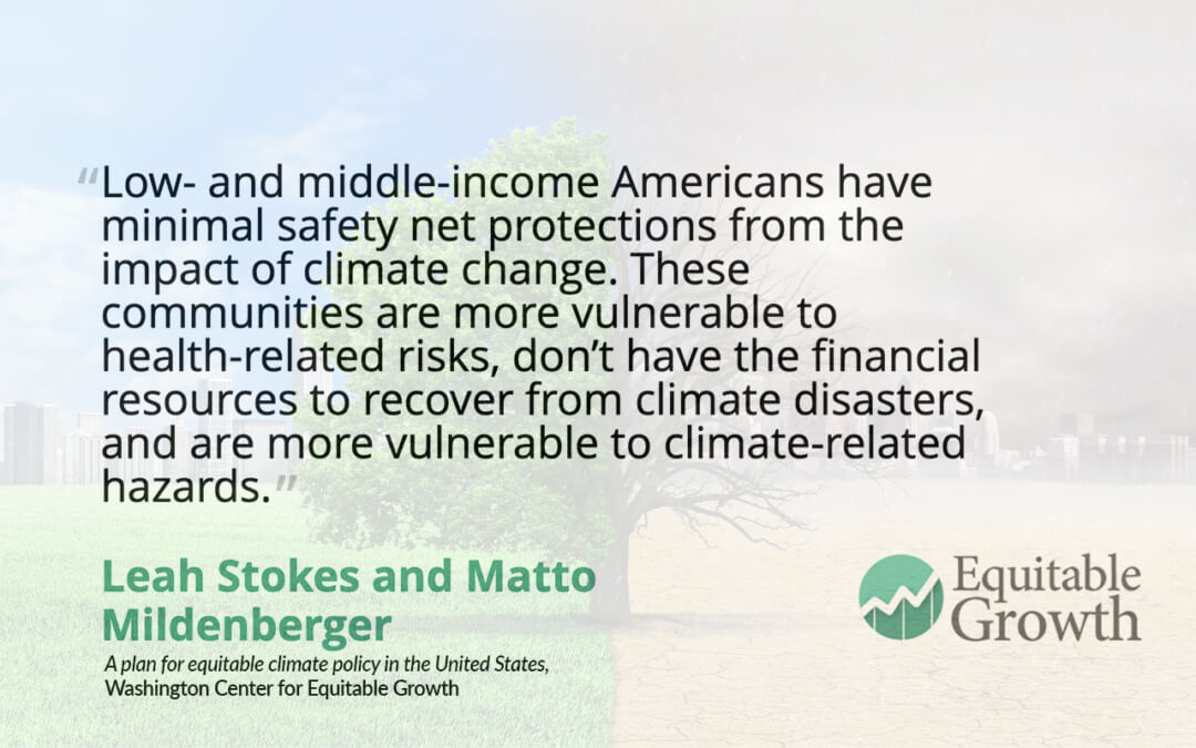 Quote from Leah Stokes and Matto Mildenberger on climate change and vulnerable communities
