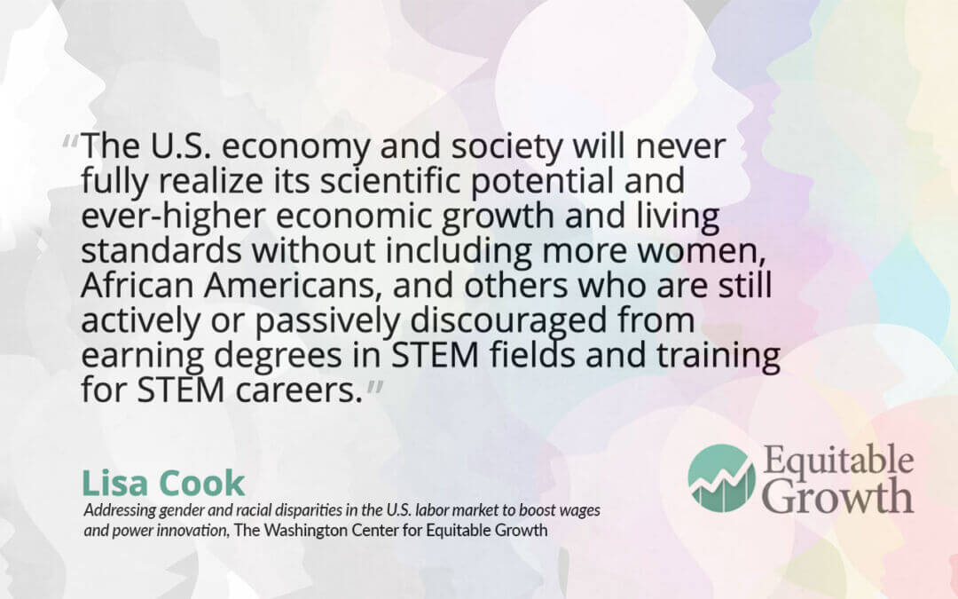 Quote from Lisa Cook on gender and racial disparities in STEM