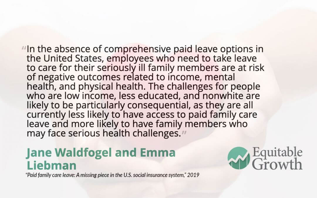 Quote from Jane Waldfogel and co-author on paid family care leave