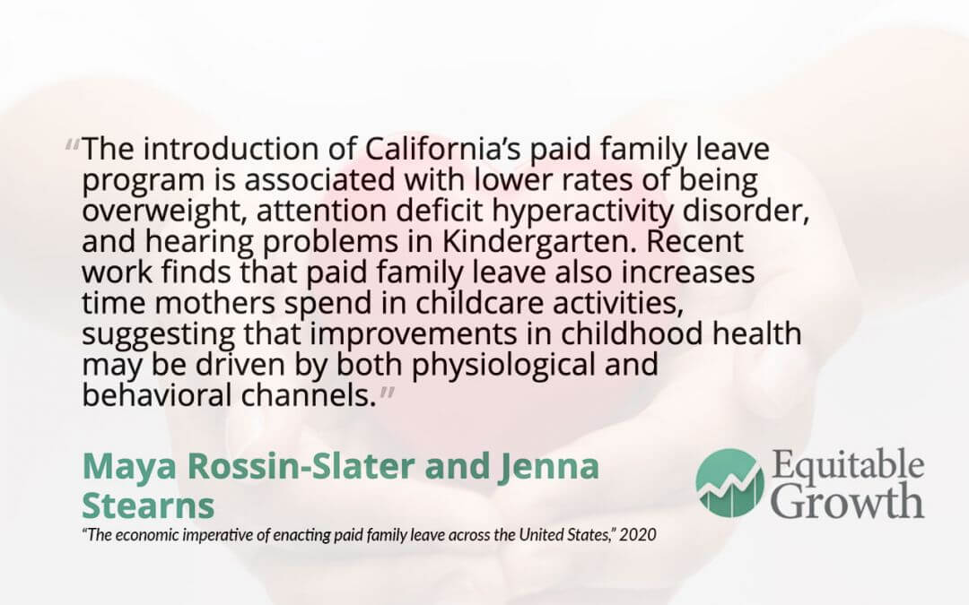 Quote from Maya Rossin-Slater and co-author on paid family leave
