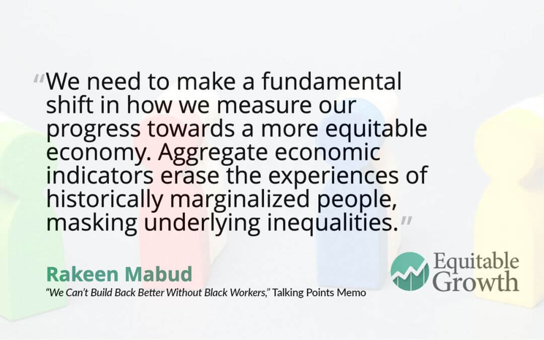 Quote from Rakeen Mabud on disaggregating data