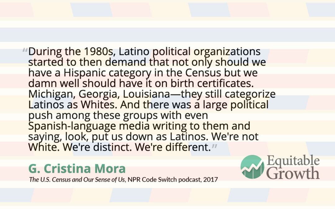 Quote from G. Cristina Mora on Latino sense of self